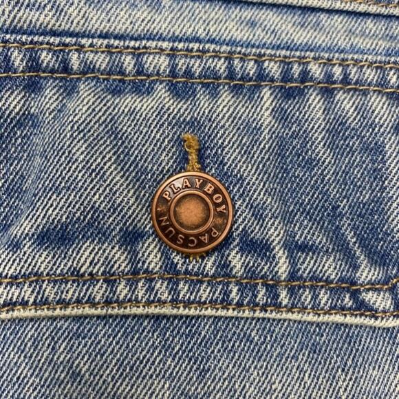 Playboy By PacSun Medium Wash Vintage Fit Jacket size Large - Picture 10 of 14